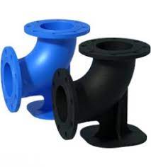 Cast iron flange elbow with seat for underground fire hydrant